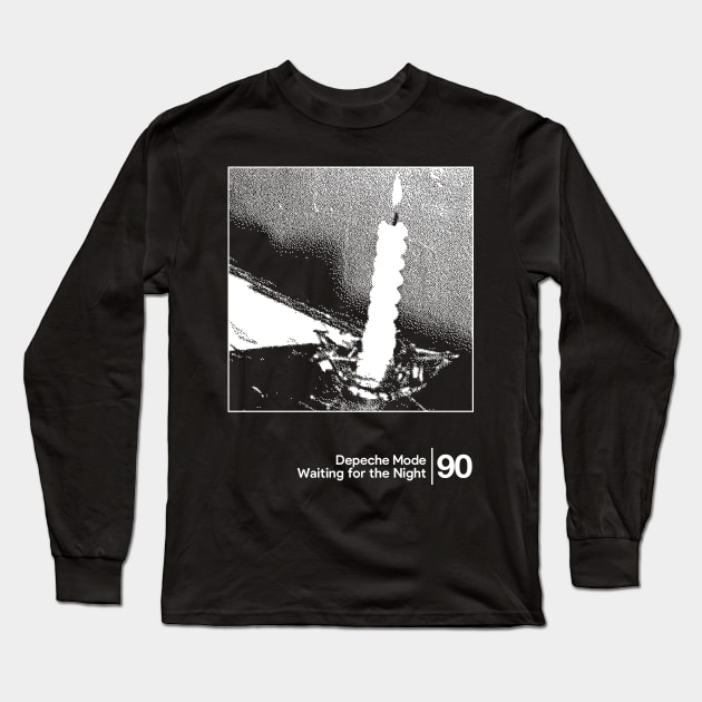 Waiting For the Night - Depeche Mode / Minimal Graphic Artwork Long Sleeve T-Shirt by saudade